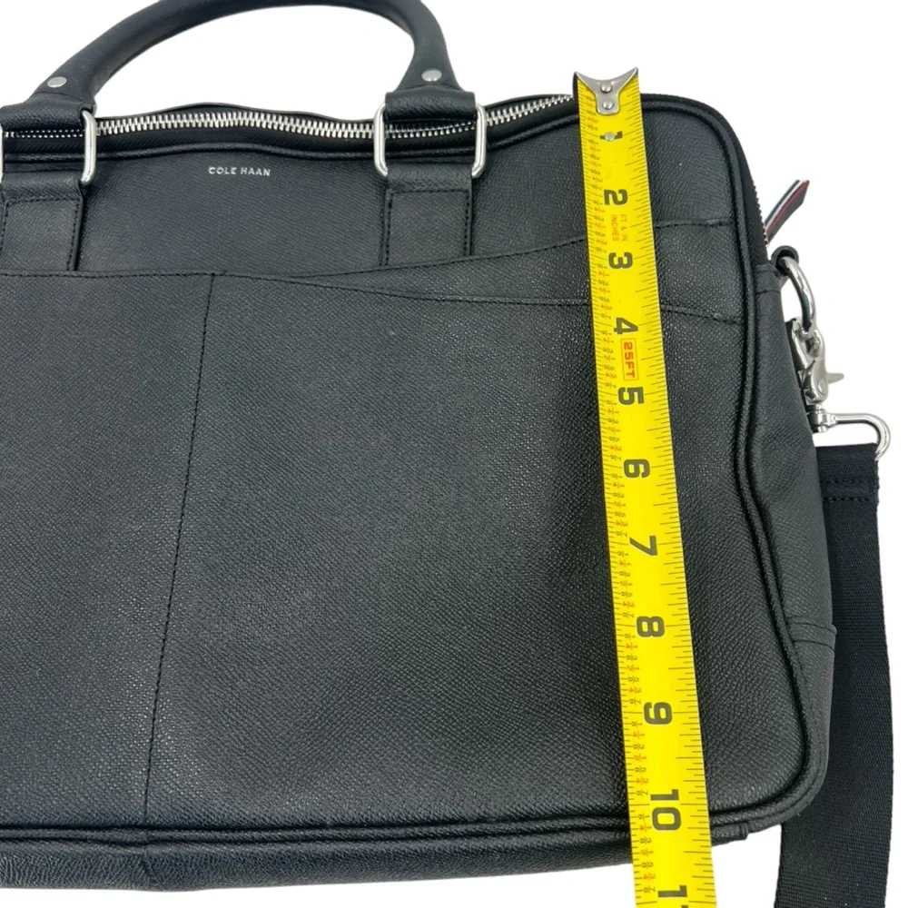 Cole Haan x American Airlines Pebbled Leather‎ Slim Brief Case Laptop Bag